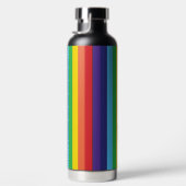 Regenbogen Streifen Personalisierte Wasserflasche Trinkflasche (Rechts)