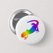 Regenbogen-Streifen Salamander Button (Vorne & Hinten)