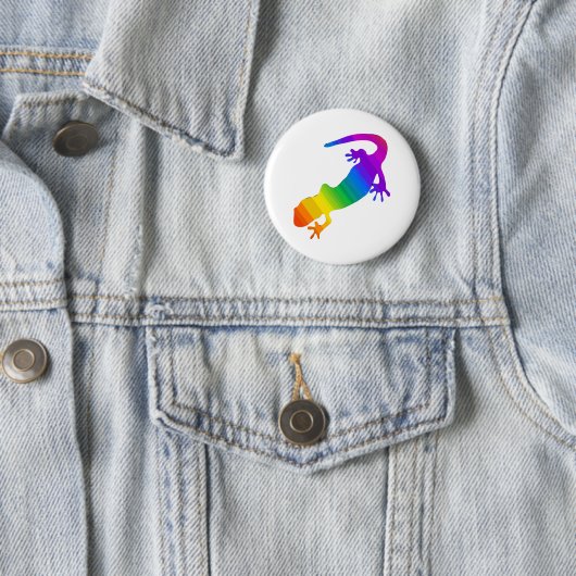 Regenbogen-Streifen Salamander Button (Beispiel)