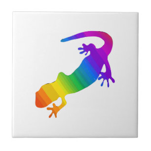 Regenbogen-Streifen Salamander Fliese