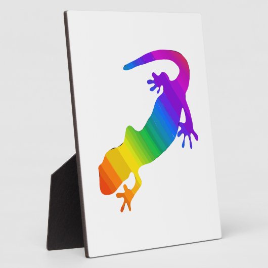 Regenbogen-Streifen Salamander Fotoplatte (Seite)