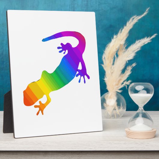 Regenbogen-Streifen Salamander Fotoplatte (Seite)