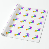 Regenbogen-Streifen Salamander Geschenkpapier (Ungerollt)