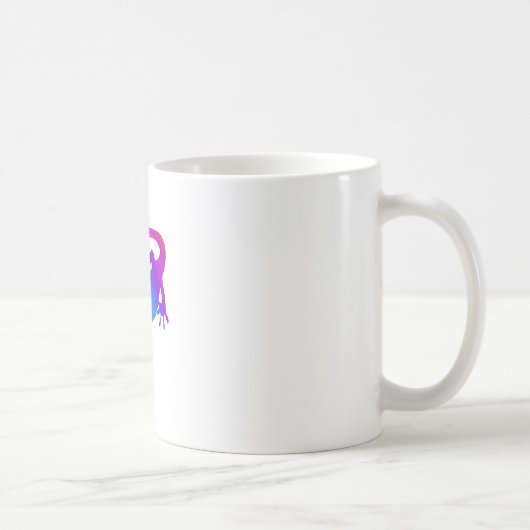 Regenbogen-Streifen Salamander Kaffeetasse (Rechts)