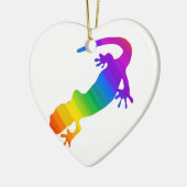 Regenbogen-Streifen Salamander Keramikornament (Links)