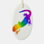 Regenbogen-Streifen Salamander Keramikornament (Rechts)