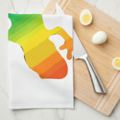 Regenbogen-Streifen Salamander Küchentuch (Viertel Falte)