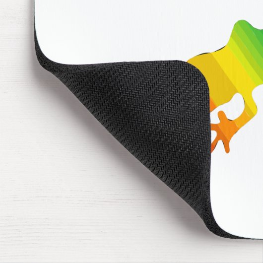 Regenbogen-Streifen Salamander Mousepad (Ecke)