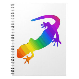 Regenbogen-Streifen Salamander Notizblock