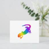 Regenbogen-Streifen Salamander Postkarte (Stehend Vorderseite)