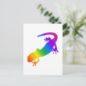 Regenbogen-Streifen Salamander Postkarte (Stehend Vorderseite)