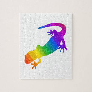 Regenbogen-Streifen Salamander Puzzle