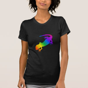 Regenbogen-Streifen Salamander T-Shirt