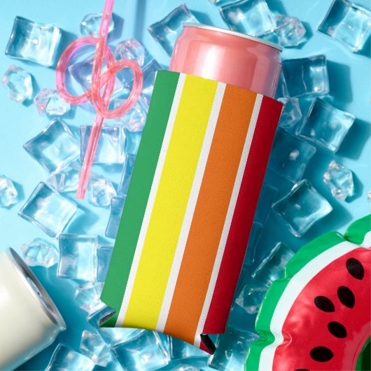 Regenbogen Streifen Selters Dosenkühler (In Situ Sommer)