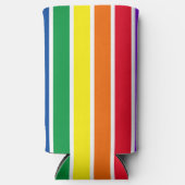 Regenbogen Streifen Selters Dosenkühler (Vorderseite)