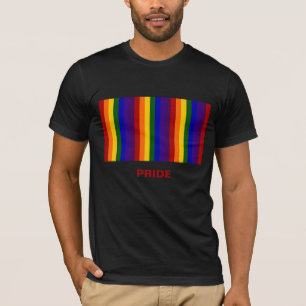Regenbogen-Streifen T-Shirt