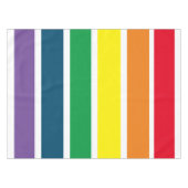 Regenbogen Streifen Tischdecke (Vorderseite (Horizontal))