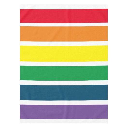 Regenbogen Streifen Tischdecke (Vorderseite)