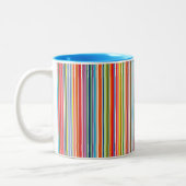 Regenbogen-Streifen Zweifarbige Tasse (Links)