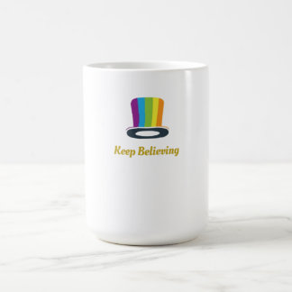 Regenbogen Streifen Zylinder Symbol weiterhin glau Kaffeetasse