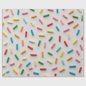 Regenbogen Streusel Farbige Muster Geschenkpapier (Flach)