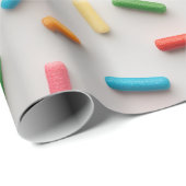 Regenbogen Streusel Farbige Muster Geschenkpapier (Rolleneckpunkt)