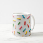Regenbogen Streusel Farbige Muster Kaffeetasse (VorderseiteRechts)