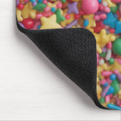 Regenbogen Streusel Farbige Muster Mousepad (Ecke)