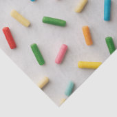 Regenbogen Streusel Farbige Muster Seidenpapier (Detail)
