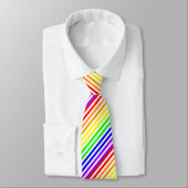 Regenbogen Striped Krawatte (Gebunden)
