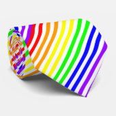 Regenbogen Striped Krawatte (Gerollt)