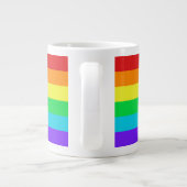 Regenbogen Stripes 1 riesige Tasse (Rückseite)