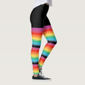 Regenbogen Stripes FarbFake-feste Knie-Socken Leggings (Rechts)