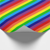 Regenbogen Stripes Geschenk-Verpackung Geschenkpapier (Ecke)