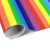 Regenbogen Stripes Geschenk-Verpackung Geschenkpapier (Rolleneckpunkt)
