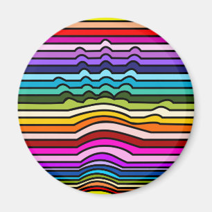 Regenbogen Stripes Hand Magnet