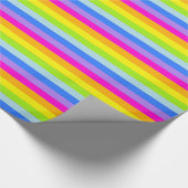 Regenbogen stripes helle farbige gemusterte geschenkpapier (Ecke)