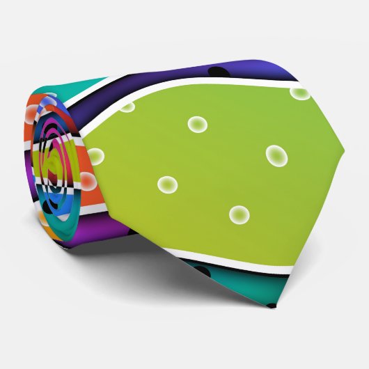 REGENBOGEN STRIPES KRAWATTE (Gerollt)