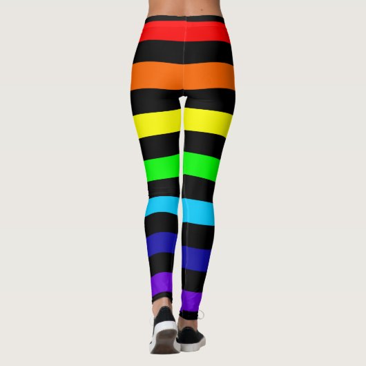 Regenbogen Stripes Leggings (Rückseite)