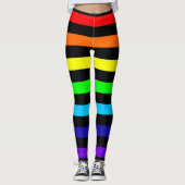 Regenbogen Stripes Leggings (Vorderseite)
