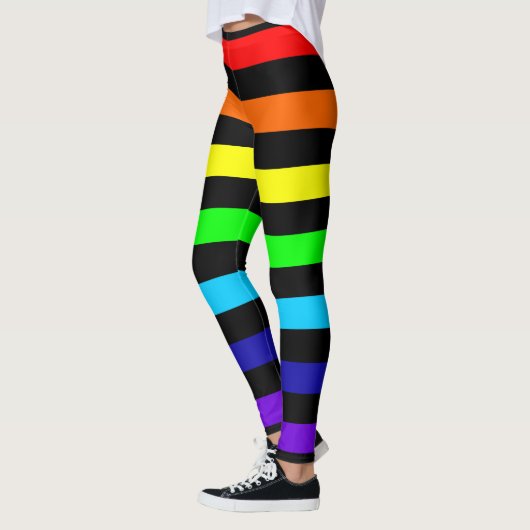 Regenbogen Stripes Leggings (Links)