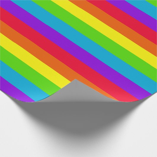 Regenbogen Stripes Packpapier (Ecke)