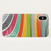 Regenbogen Stripes Spaß-Wirbels-das funkelnde Case-Mate iPhone Hülle (Rückseite (Horizontal))