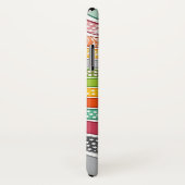 Regenbogen Stripes Spaß-Wirbels-das funkelnde Case-Mate iPhone Hülle (Hinten/Rechts)