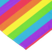 Regenbogen Stripes Tischdecke (Schrägansicht)