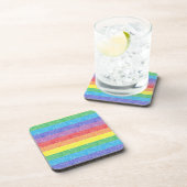 Regenbogen Stripes Untersetzer (Rechte Seite)