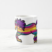 Regenbogen-Strudel-Einhorn Kaffeetasse (Mittel)