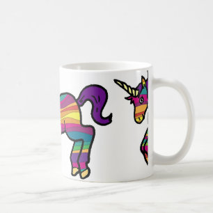 Regenbogen-Strudel-Einhorn Kaffeetasse
