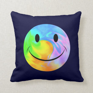 Regenbogen-Strudel-Gesichts-Wurfs-Kissen Kissen
