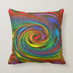 Regenbogen-Strudel-Kissen Kissen